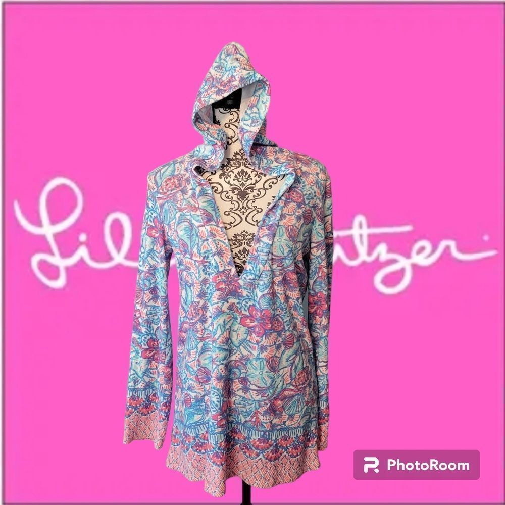 Lilly pulitzer Terry cloth hoody